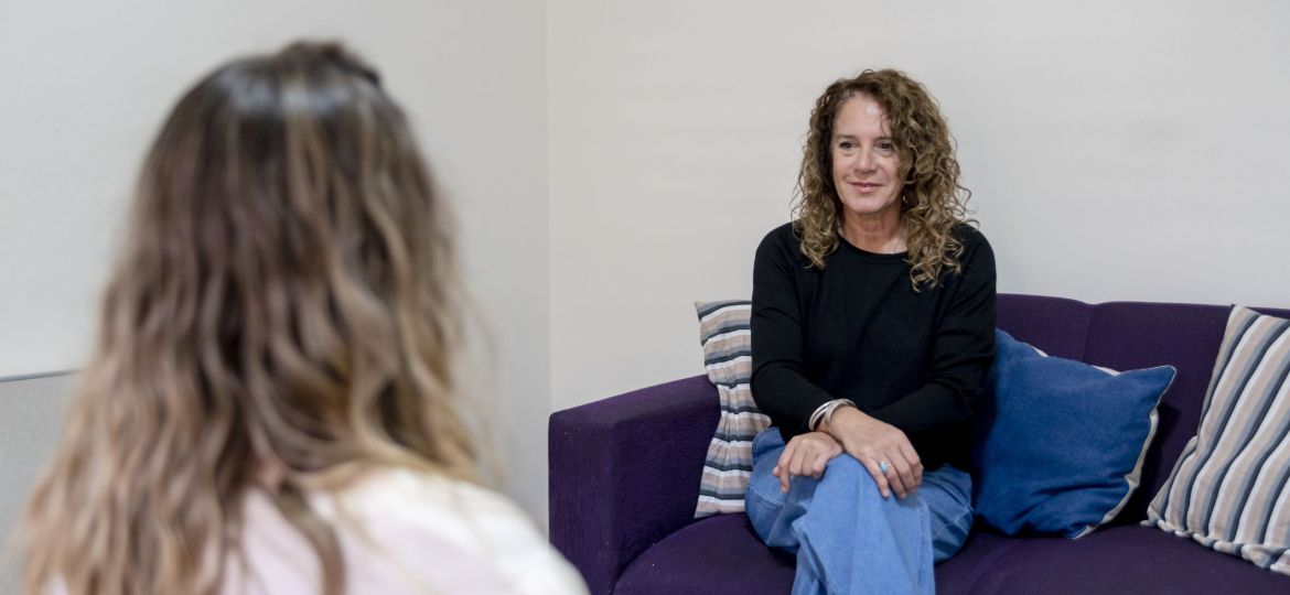Client in Nova Scotia learning why counselling is important