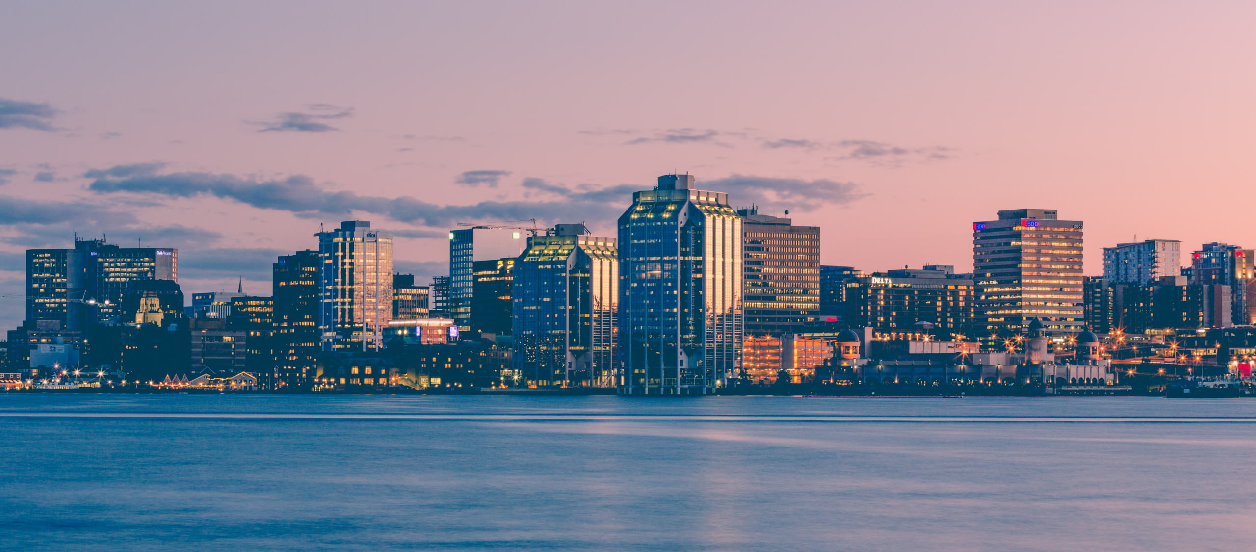 Halifax skyline at dusk